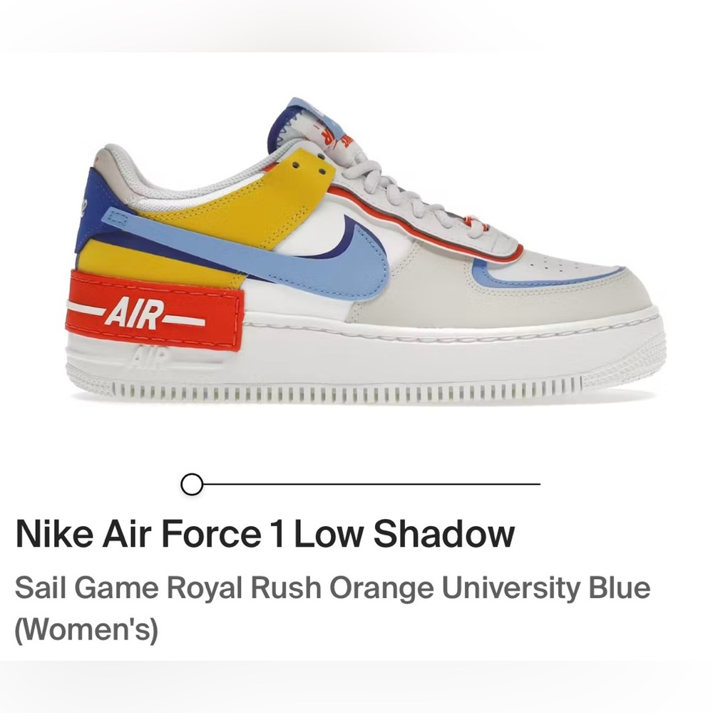Nike Air Force 1 Low Shadow - Blue, Orange, Red